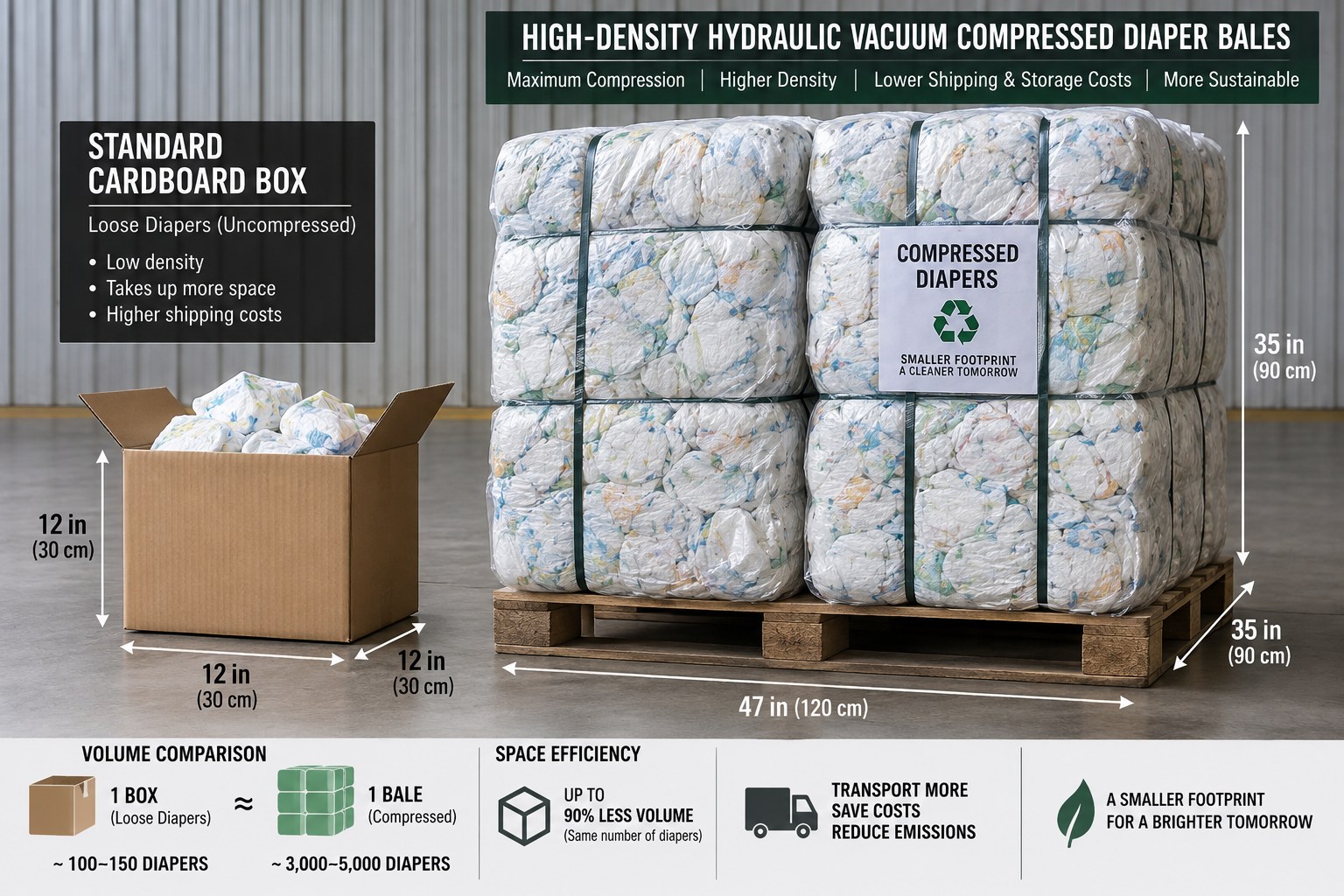 High-Density Vacuum Packaging: Slashing Diaper Container Freight Costs - Raw Material Kinetics & Engineering
