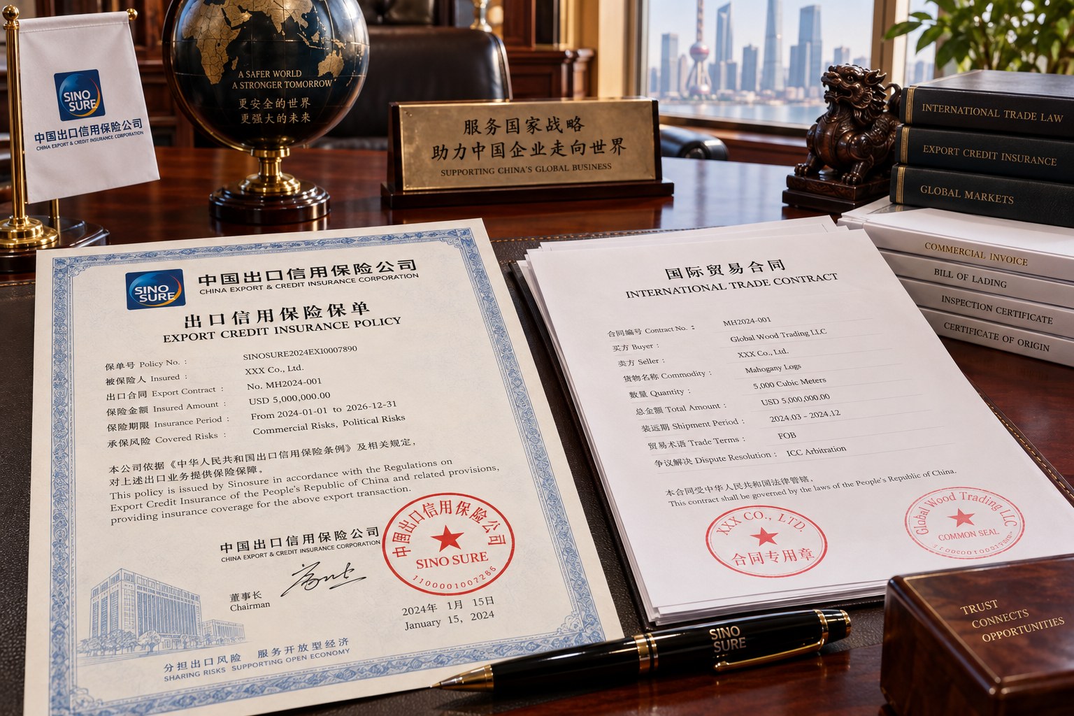 Sinosure Export Credit Insurance: OA 30/60/90 Days for Hygiene Buyers