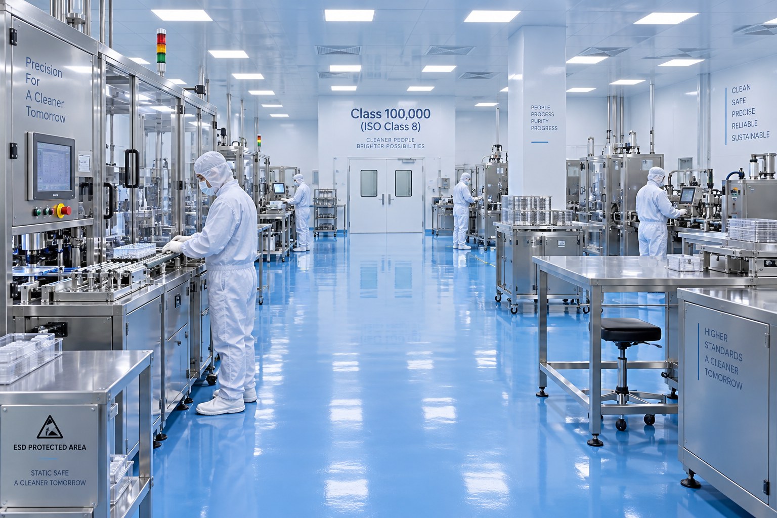 Inside Shenghongda's 8,000 m² ISO Class 8 Cleanroom Facility